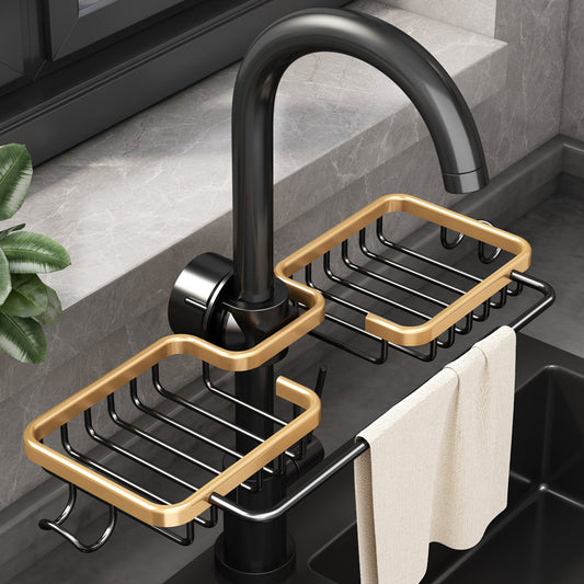 Sinknest™ Faucet-Mounted Sink Organizer
